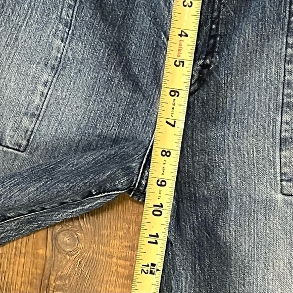 Y2K Tommy‎ Hilfiger ERO-ERO Carpenter Jeans Crop Capri Med Blue Denim Women's 10 - Picture 10 of 13